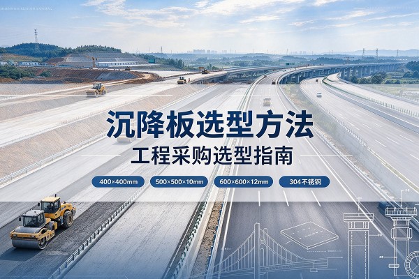 金湖沉降板选择方法