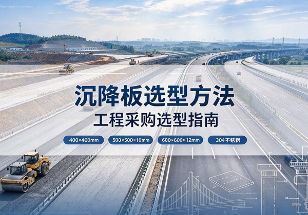 金湖沉降板选择方法